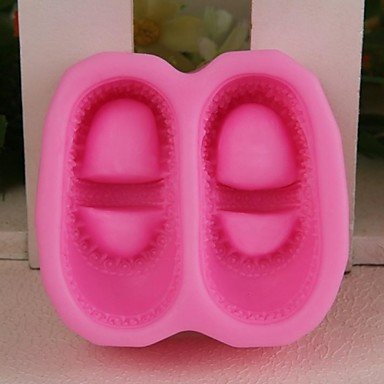 Y&XL&H A Pair of Shoes Shaped Fondant Cake Chocolate Silicone Mold N2