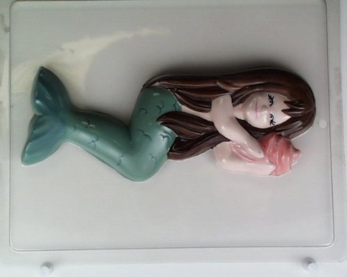 Large Mermaid holding shell AO018 All Occasion Chocolate Candy Mold