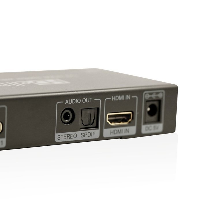 HDelity HDMI Splitter 1x2 4K2K with Audio (1 input 2 outputs) - 3D, EDID, IR, v1.4 - Active Amplifier - 1080p... N3