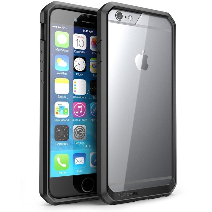 iPhone 6 6S TPU Case,TYoung(TM) 2 in 1 Set Soft TPU Flexible Silicone Frame + Transparent Clear Hard PC Back [... N7