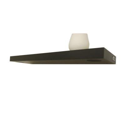 31.5 in. x 9.25 in. 2-Speaker Black Music Shelf N3