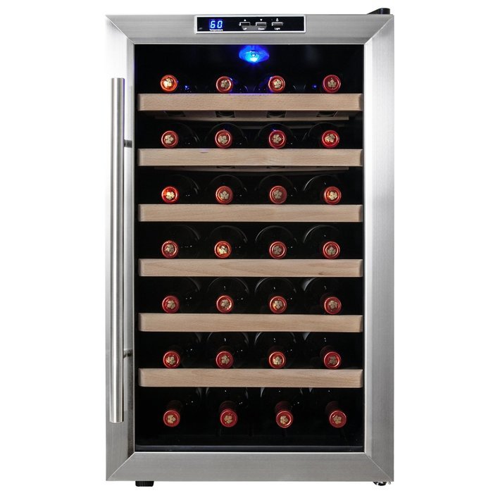 Firebird New Thermoelectric Quiet Operation Wine Cooler Cellar Chiller Refrigerator (28 bottles) N2