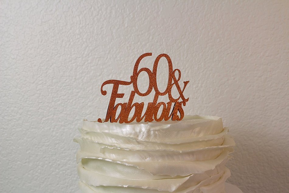 All About Details Copper 60-&-fabulous Cake Topper N2