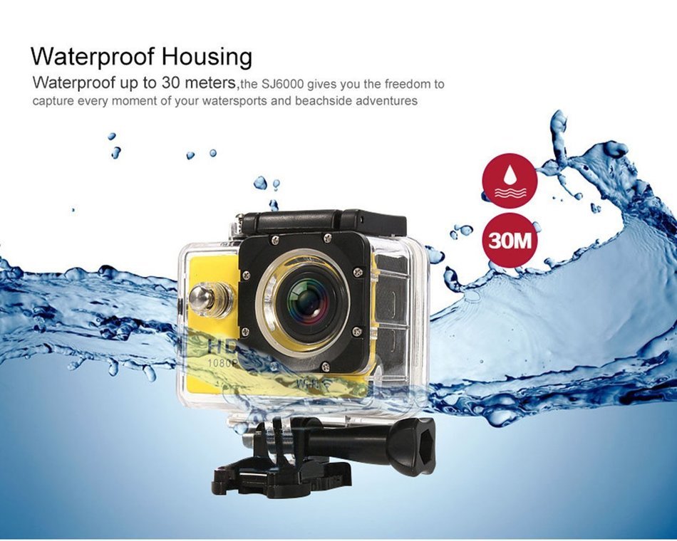 SURMOS Sports Action Car Camera W8 with Wifi 12MP 170 Degree Full HD 1080P D...