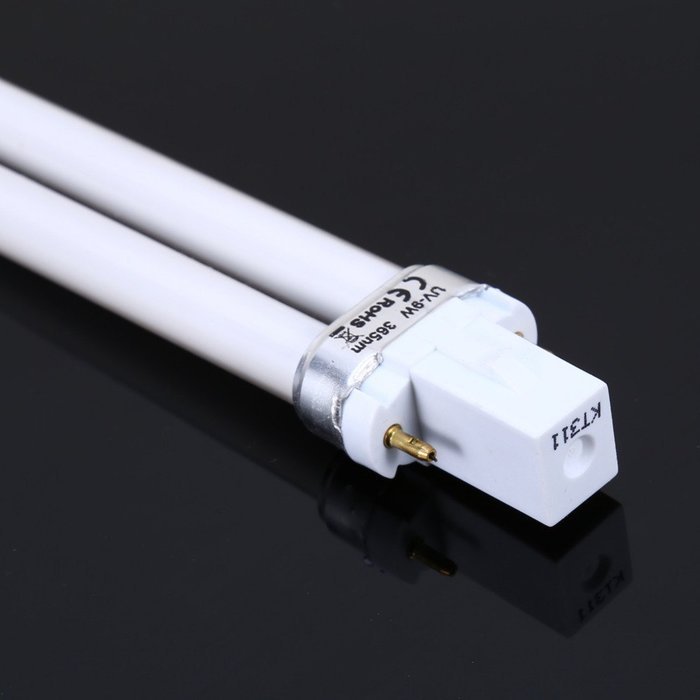 Oligex(TM) 9W Nail Art UV Machine Lamp Light Bulb Tube Dryer Replacement UV Gel Cure U-shape 365nm N4