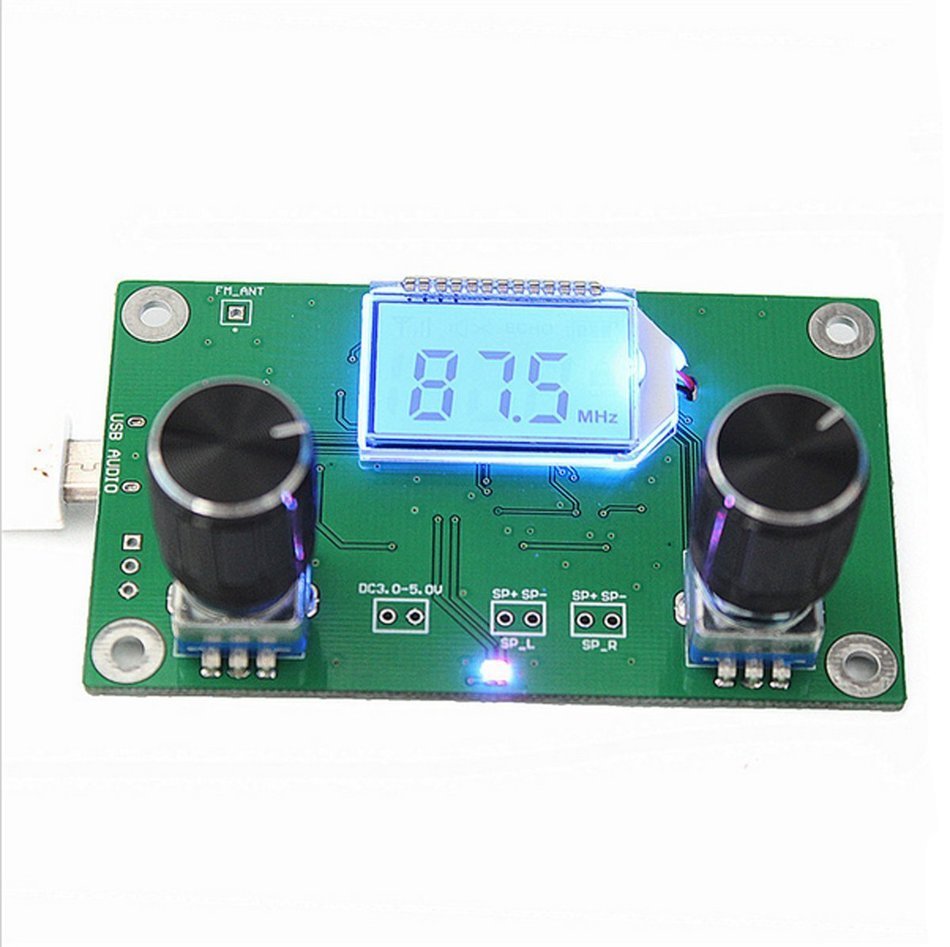 Yosoo DSP & PLL Digital Stereo FM Radio Receiver Module 87-108MHz with Serial Control Frequency Range 50Hz-18KHz N2