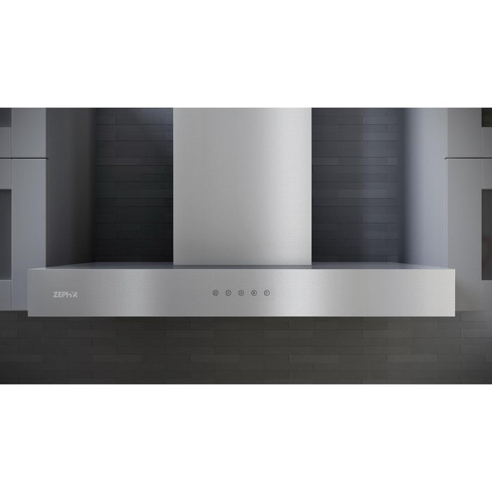 Zephyr ZRO-E30C 600 CFM 30 Inch Wide Europa Wall Mount Range Hood with a Centrif, Stainless Steel N3