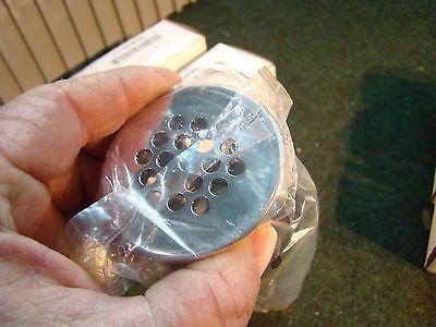 Lot of 2 NEW Grainger Brass Grid Drain 22 Gage Tailpieces CHROME 6BP68
