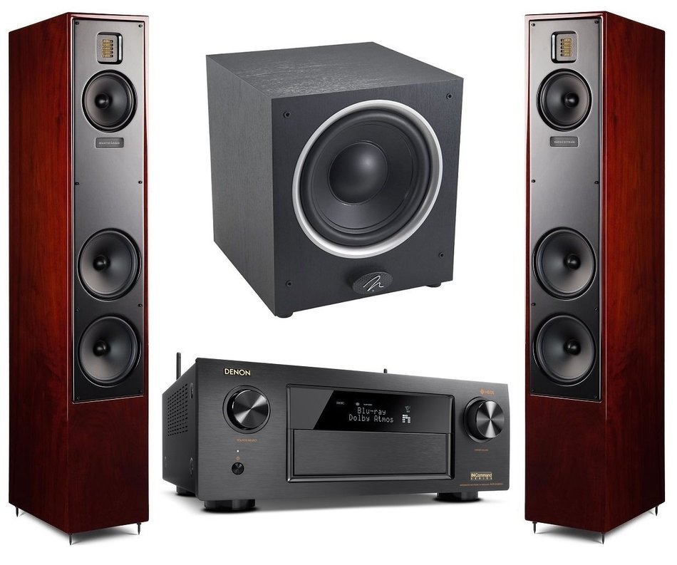 Floor Standing Speakers With Subwoofer Martin Logan Motion 40 Cherry Floorstanding Speakers with Dynamo 500