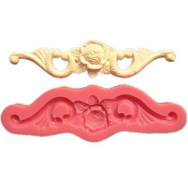Y&XL&H Rose Flower Bud Lace Cake Border Fondant Cake Molds Soap Chocolate Mould For The Kitchen Baking Sugar Candy