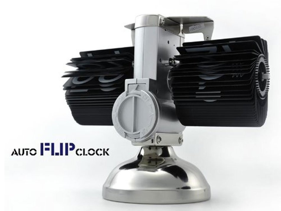 Econoled(TM) Retro Flip Down Clock - Internal Gear Operated N3