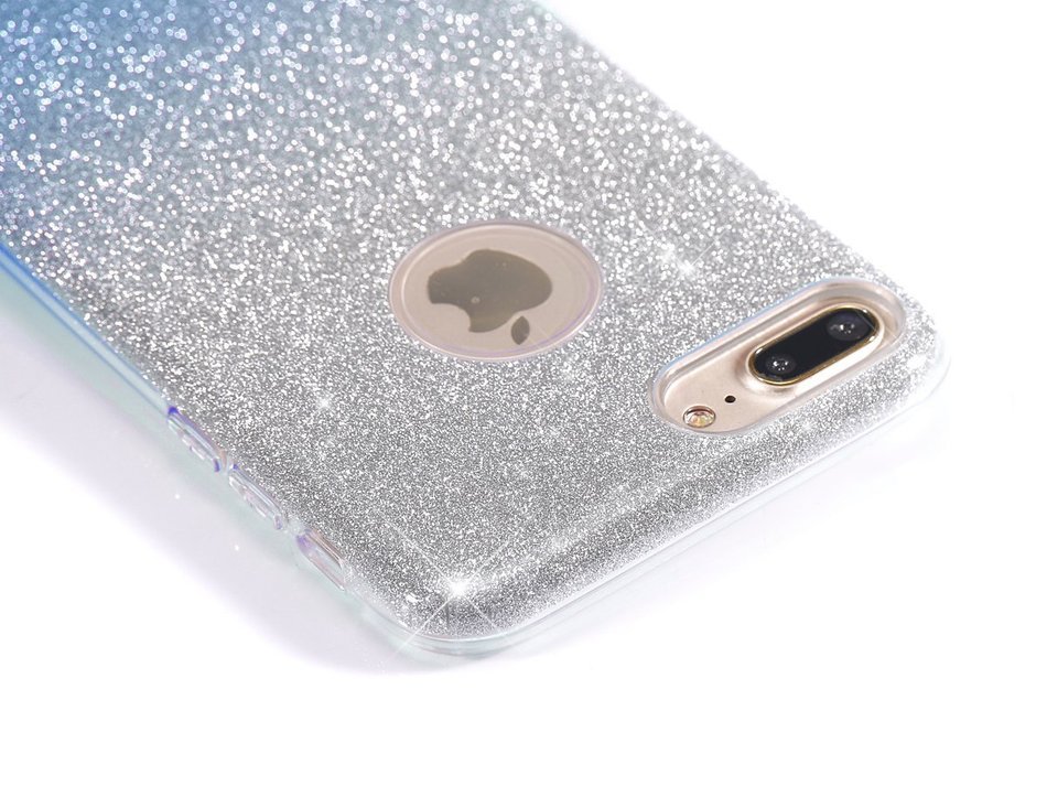 iPhone 7 2016 Bling Case,IKASEFU Creative 3 Layer Glitter Skin+Tpu+PC Glorious Silicone Bumper Case Cover for... N9