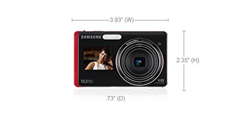 Samsung TL220 Dual View 12.2 Megapixel 4.6X Digital Camera - Black