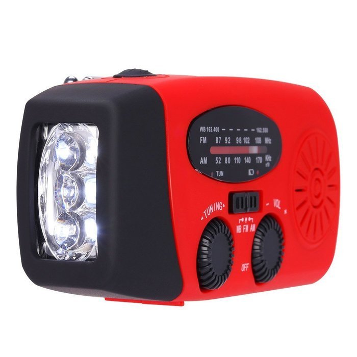 [2016 Upgraded Version] GHB Solar Hand Crank Radio Self Powered Weather Emergency Radio AM/FM/NOAA/WB Dynamo LED... N5