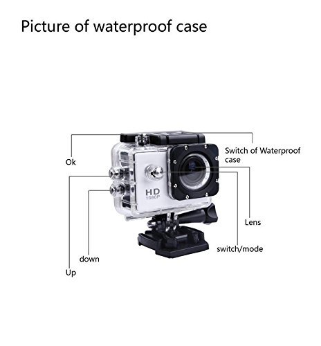 1080P Full HD Waterproof Motion Detection Helmet Sport Action Video Camera MINI DV SJ4000 N4