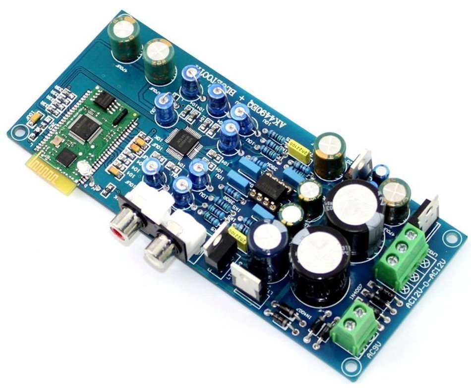 AK4490 LME49720 CRS 4.0 I2S Bluetooth Fever DAC Decorder Board w/ Dual Power N2