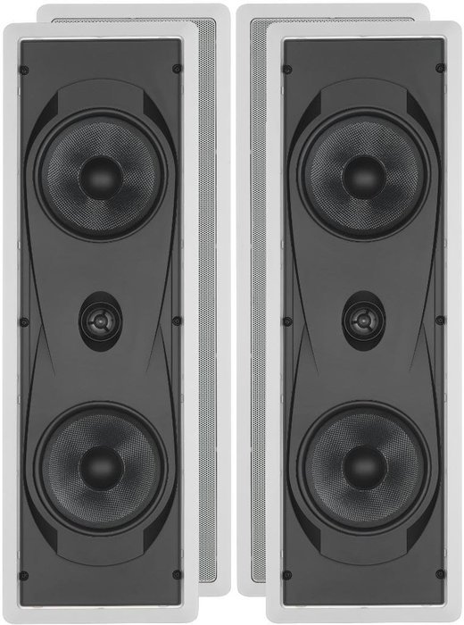 Yamaha Custom Easy-to-install In-Wall Flush Mount 2-Way 150 watts Natural Sound Speaker Set (Pair of 2) with 1... N2