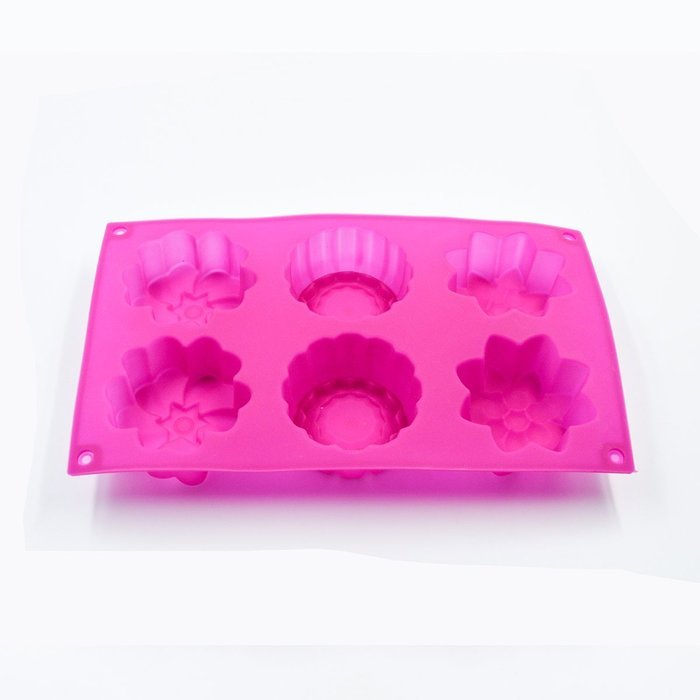 Hippih 2pcs Silicone Muffin Cups Handmade Soap Molds Biscuit Chocolate Ice Cake Baking Mold Cake Pan N4