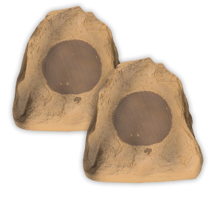 Acoustic Audio B8RS Outdoor Rock Speakers (Sandstone Brown) N5