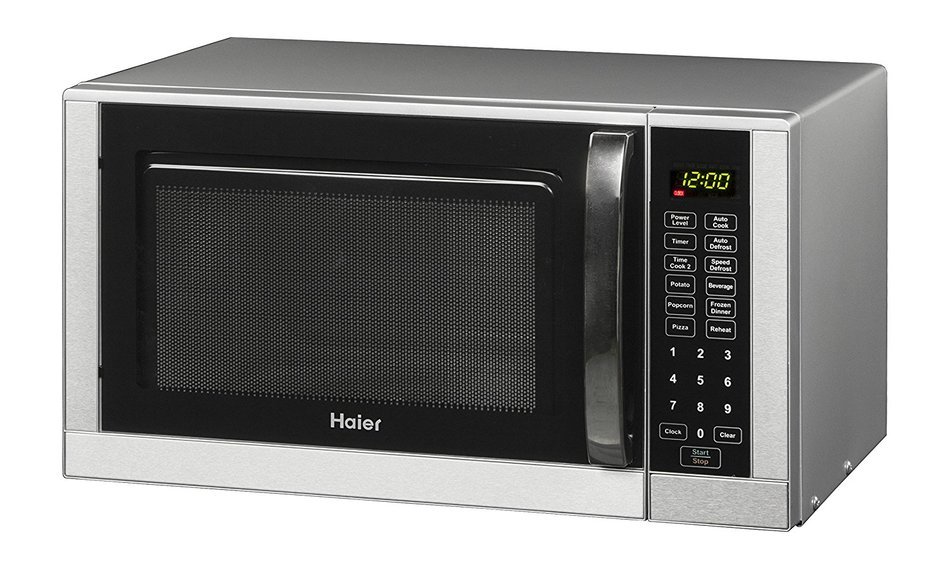 Haier HMC935SESS Stainless Steel Countertop Microwave Oven, 900-watt