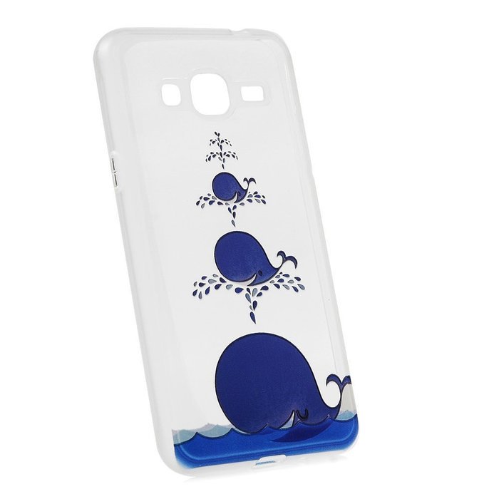 On5 Case, Samsung Galaxy On5 Case - Badalink Slim Fit Soft TPU Rubber Skin Gel Case with 3D Basso-relievo Colorful... N3