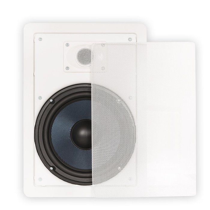 Blue Octave BDW82 In Wall 8" Speakers 2 Way Home Theater Surround Sound 5 Speaker Set N4