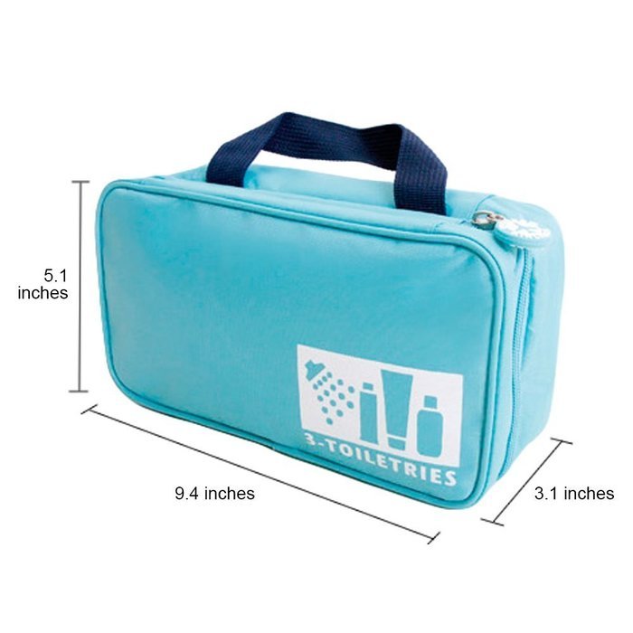 My Toiletries Bag Mini | Excellent Travel Case/Organizer With Interior Side Pockets | Premium Waterproof Polyester... N4