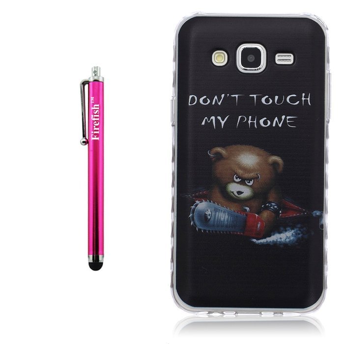 J7 Case, Firefish Colorful Pattern TPU Durable Soft TPU Back [Soft-Flex] [Shock Absorption Technology] Case for... N23