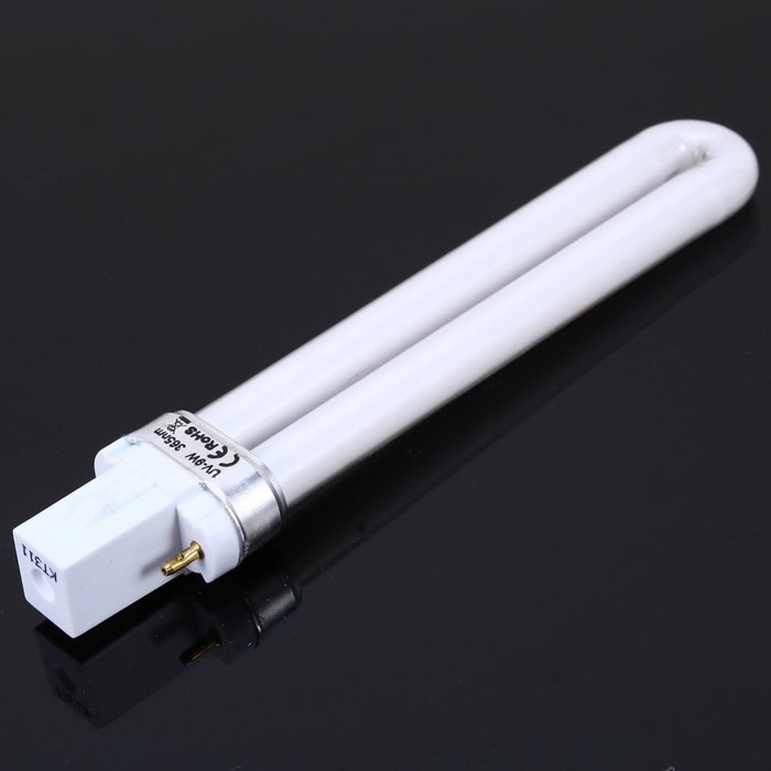 Oligex(TM) 9W Nail Art UV Machine Lamp Light Bulb Tube Dryer Replacement UV Gel Cure U-shape 365nm N6