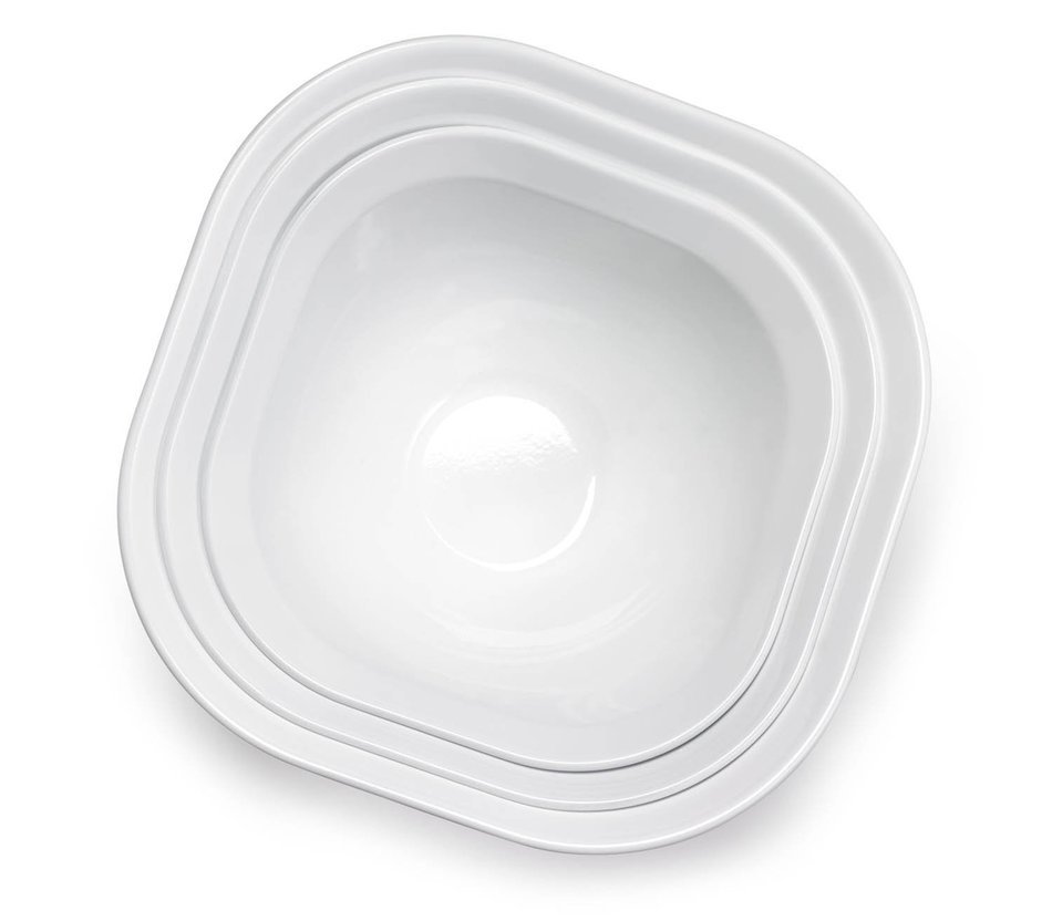 Cuisipro Mixing Bowl Set, 3-Piece, White N3