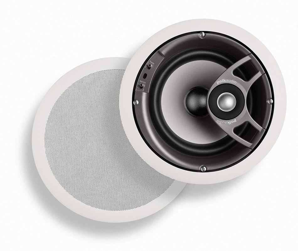 Polk Audio TC80i Round 2-Way 8-Inch In-Ceiling Loudspeaker (Single, White)