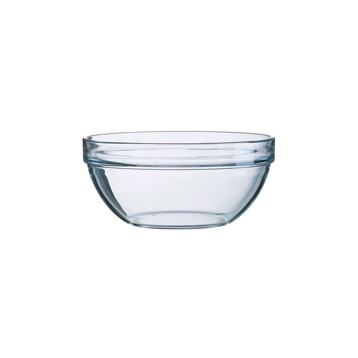 6 Cardinal Arcoroc 12oz Round Stacking Bowl E9159 Ingredients Mixing Glassware