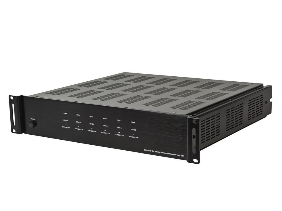 Monoprice 6 Zone Home Audio Multizone Controller and Amplifier Kit (110761) N4