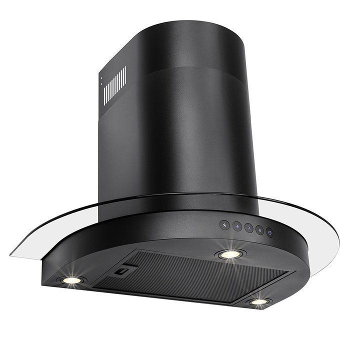 FIREBIRD 30" Wall Mount Black Stainless Steel Touch Control Kitchen Powerful Cooking Fan Vent Range Hood