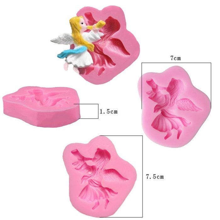SHINA New Arrival Fondant Silicone Sugar The Angel Shaped Cake Craft Mold For Your Baby N5