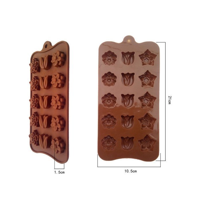 PYD Mini Muffin Pans Cakes and Cupcakes Mold Non Stick Bread Chocolate Jelly Candy Baking Mould Tulip Shape N8