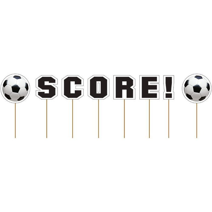 Creative Converting Sports Fanatic Soccer Score Cupcake Picks