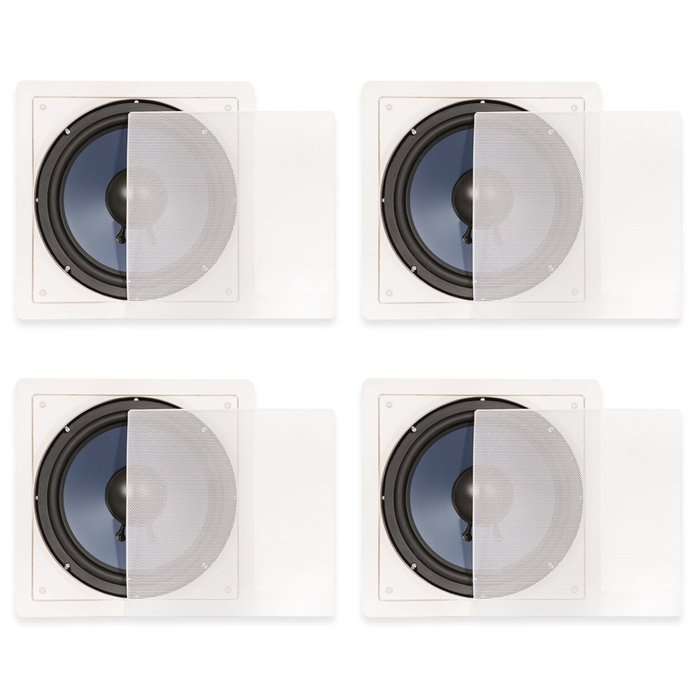 Blue Octave RW10 In Wall Subwoofer Speakers 10" Home Passive 4 Sub Set 1200 Watts New RW10-4S