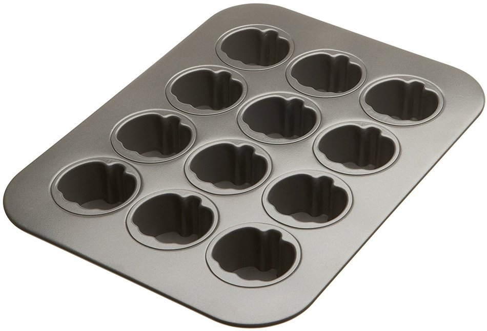 Chicago Metallic 12-cup Lift & Serve Mini Pumpkin Cheesecake Pan N2