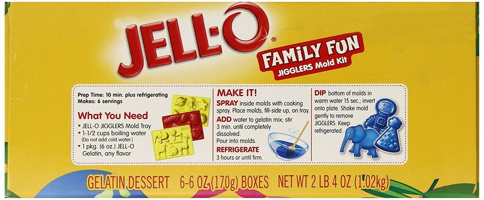 JELL-O Jigglers Halloween Mold Kit, Orange and Grape, 12 Ounce N13