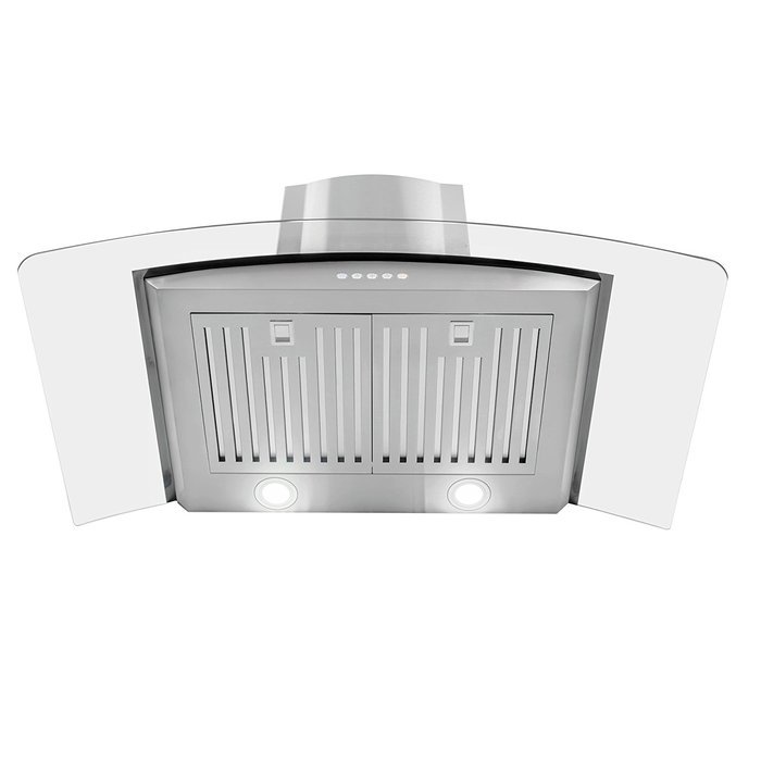 Cosmo 668A900 36" Wall Mount Range Hood with Glass , Stainless Steel N2