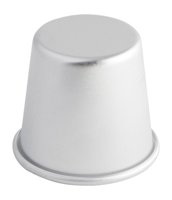Ottinetti 2 Piece Rimmed Dariole Mold, 6cm/2.4", Gray