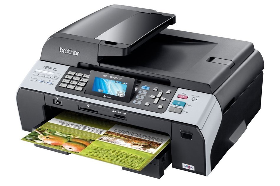 Brother MFC-5890CN Professional-Series Color Inkjet All-in-One with Networking and Large-Size Printing