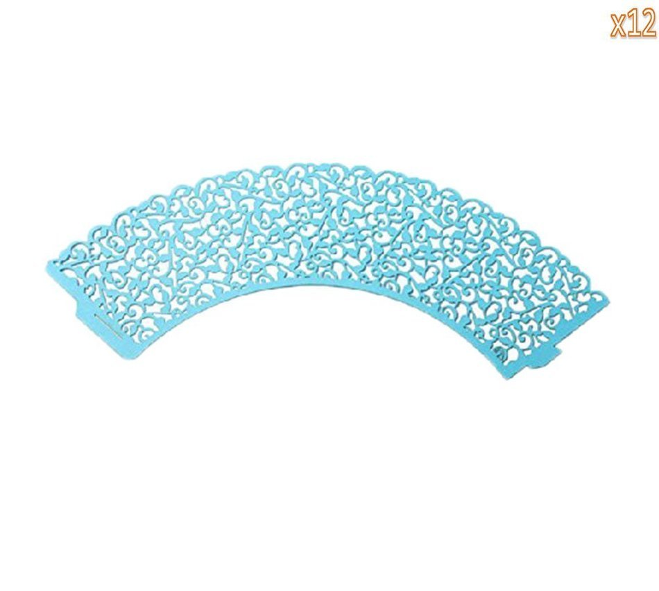 niceEshop(TM) Muffin Case Cupcake Papper Cup Liner Birthday Wedding Cake Wrapper,Sky Blue N6