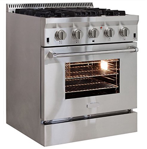 AGA APRO30AGSS 30" Professional Gas Range with RapidBake Convection, Stainless Steel