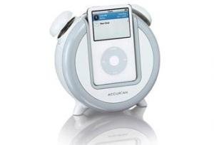 ACCURIAN DOCKING ALARM CLOCK AND SPEAKER VSYSTEM