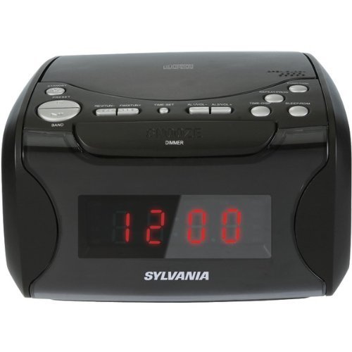 SYLVANIA SCR4986 USB-Charging CD Clock Radio