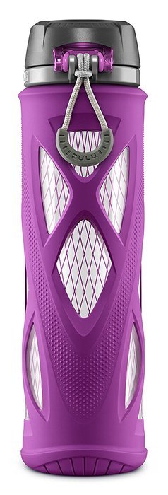 Zulu Atlas Glass Water Bottle with Flip Lid N3