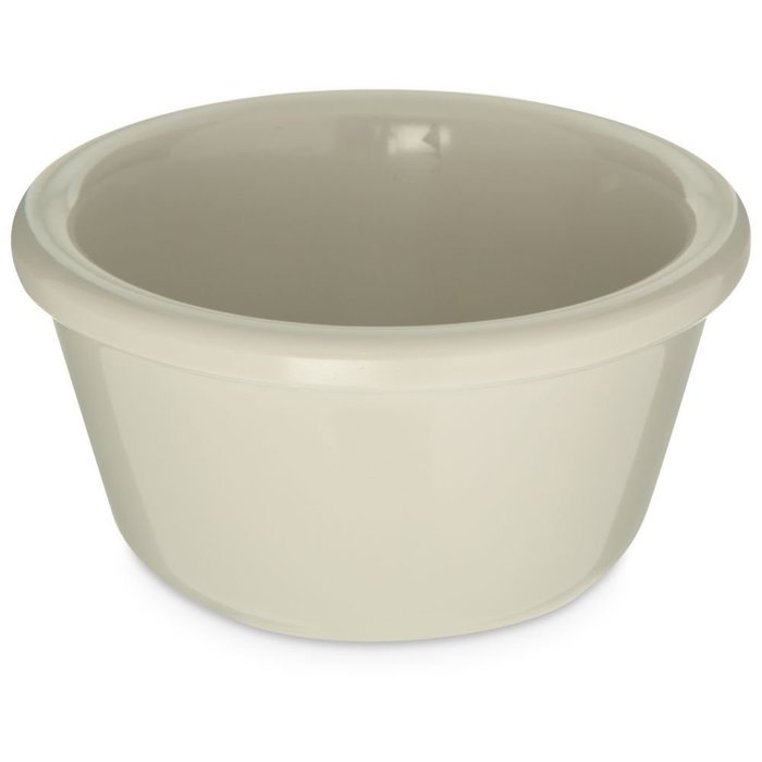 Carlisle S28542 4 Oz. Bone Smooth Melamine Ramekin - Dozen