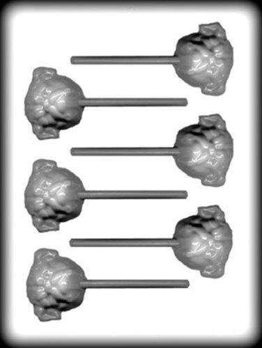 Bulldog Head Pop Hard Candy Mold